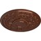 Ekena Millwork Tellson Ceiling Medallion (Fits Canopies up to 6 3/4"), 30 5/8"OD x 2 1/2"P, Copper Penny CM30TECPS - alternate 5